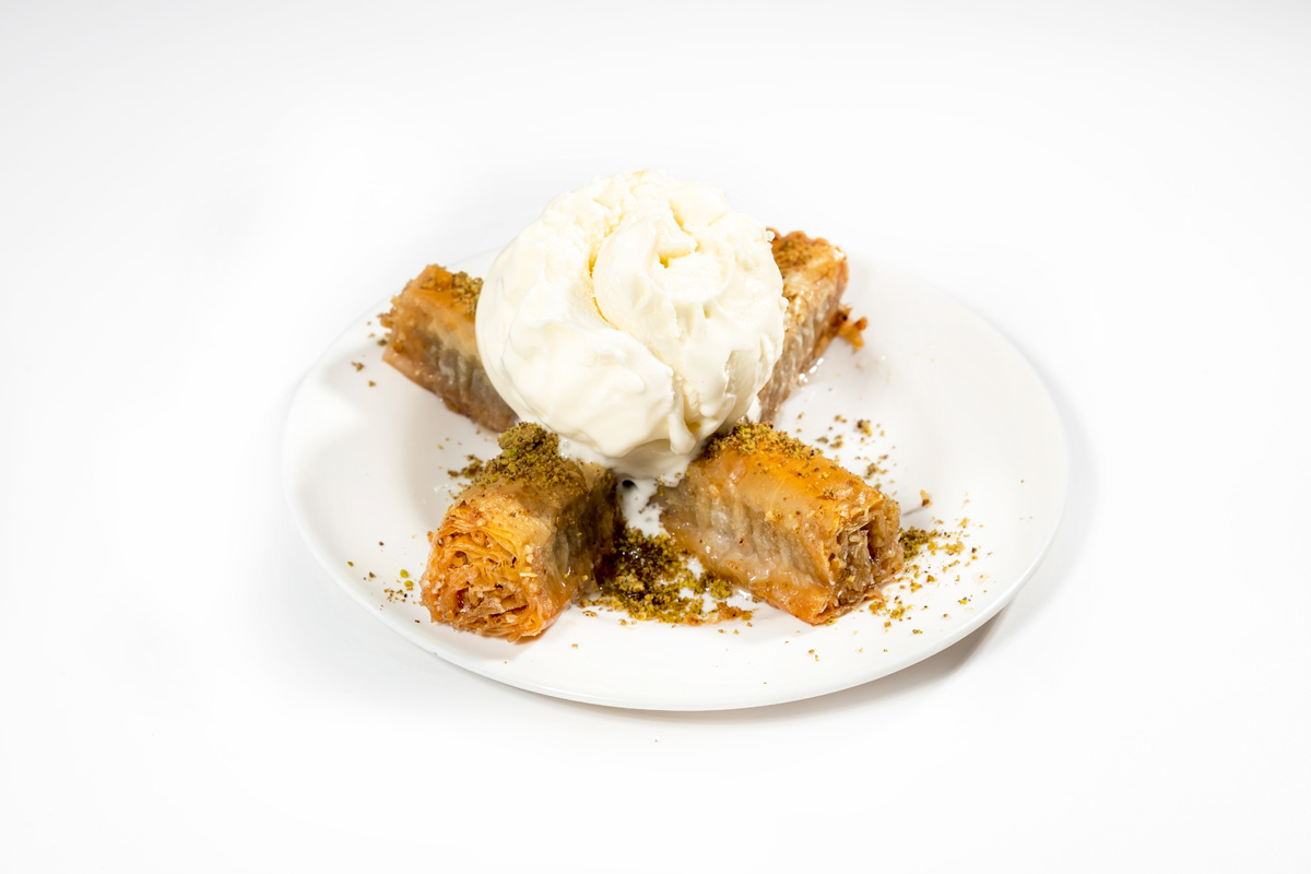 Baklava dondurmalı